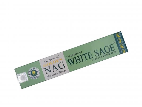 Kalifornischer Weißer Salbei Golden Nag - Premium Räucherstäbchen - Vijayshree